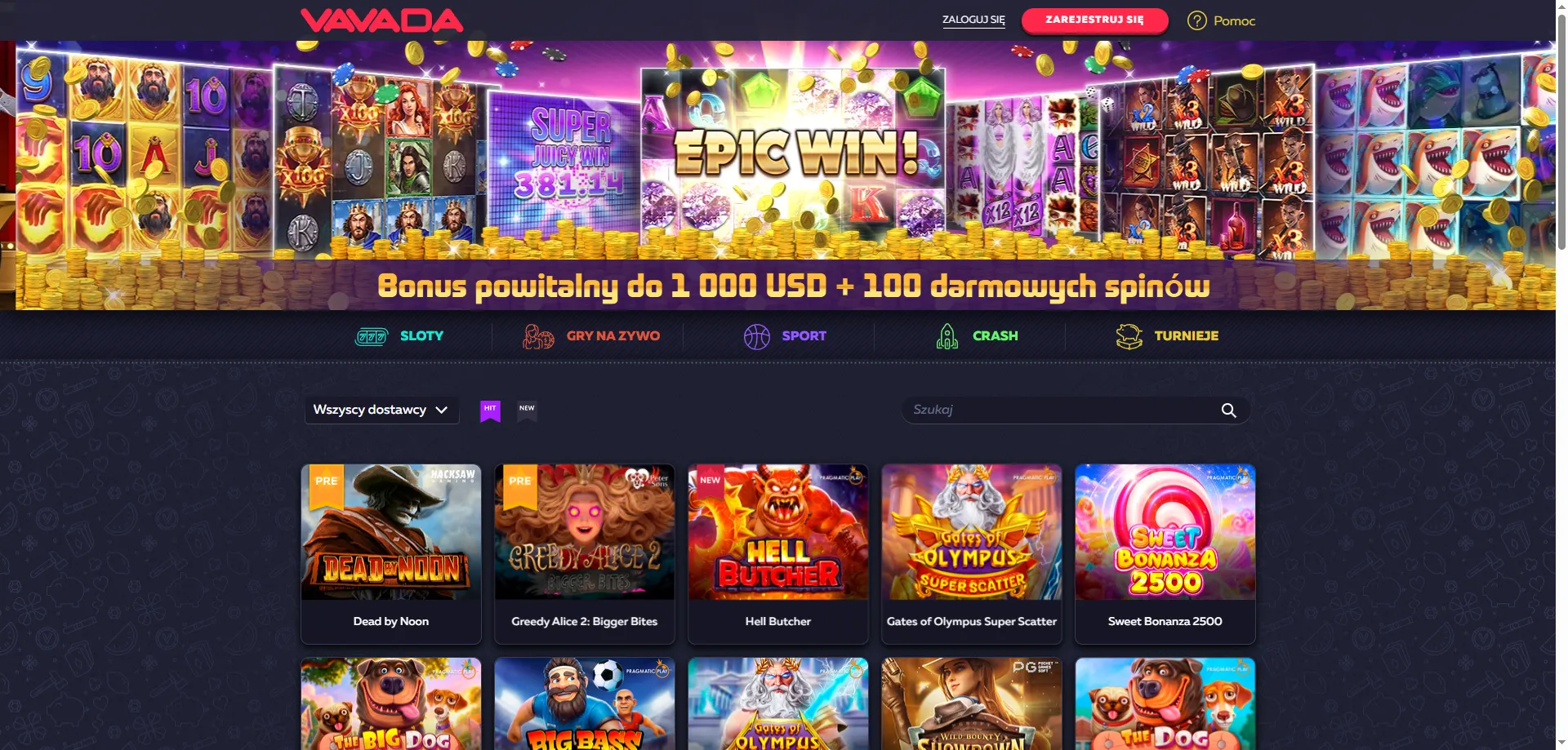 Vavada Casino strona główna – kasyno online dla graczy z Polski