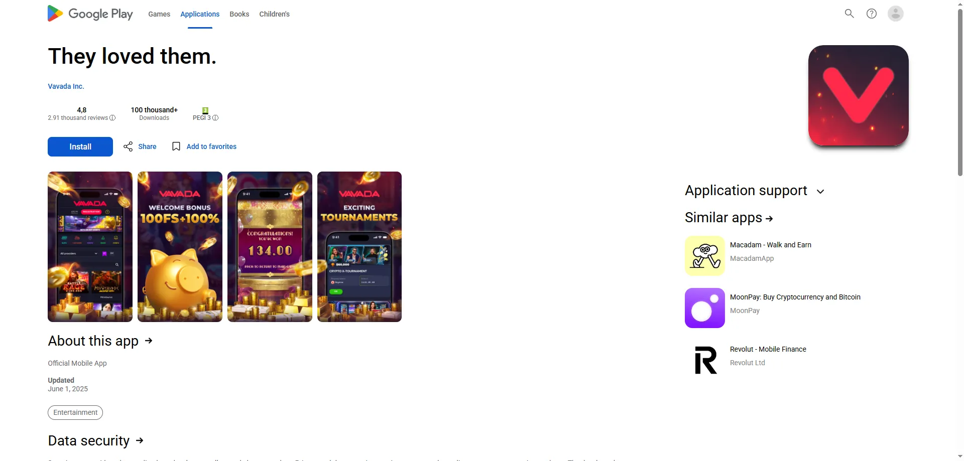 Vavada Casino aplikacja mobilna – Android i iOS pobierz